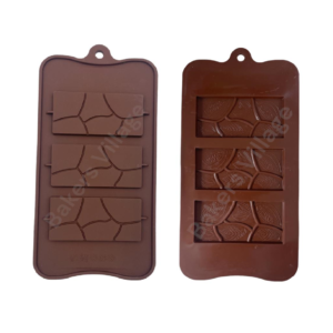 Leaf Imprint 3 Bars Chocolate Silicone Mould