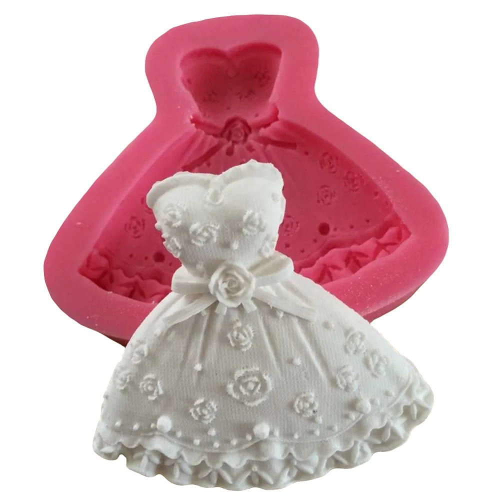 Princess Dress Silicone Fondant Moulds