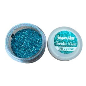 glitter dust turquoise