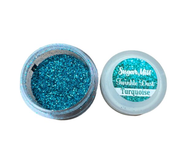 glitter dust turquoise