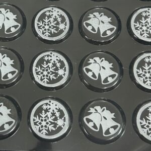 christmas chocolate transfer sheet mould