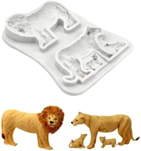 lion and tiger mould