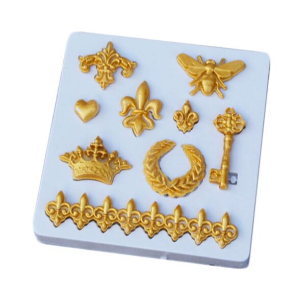 fleur de lis fondant mould