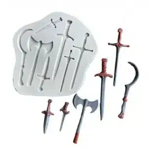 sword axe fondant moulds