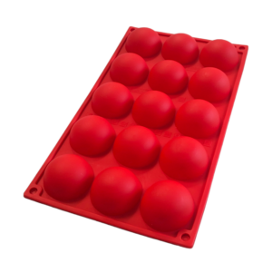 15-Cavity Large Semi Sphere Silicone Mould