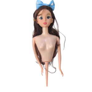 Blue Ribbon Bow Doll Cake Toppers