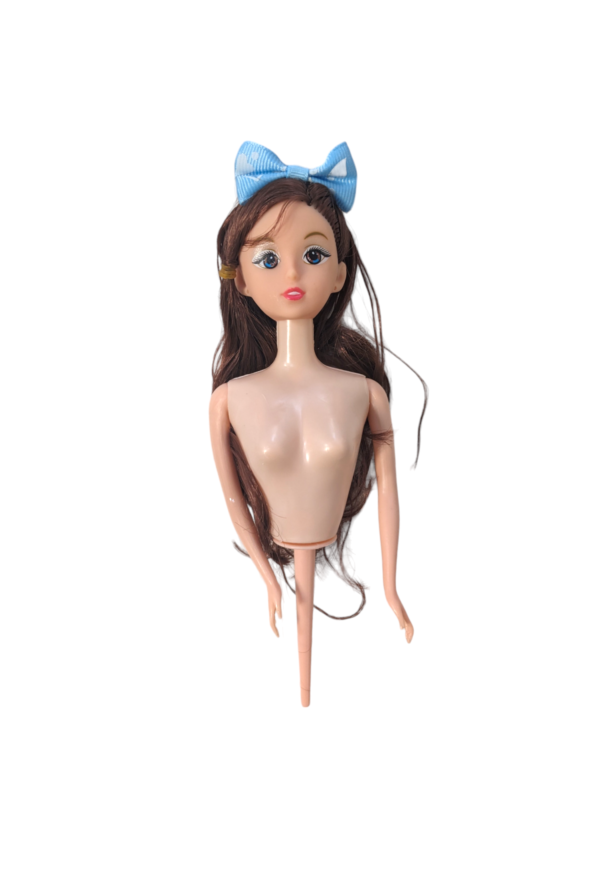 Blue Ribbon Bow Doll Cake Toppers