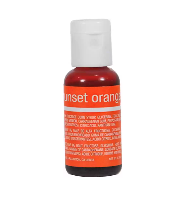 Chefmaster Liqua Gel - Sunset Orange 20ml