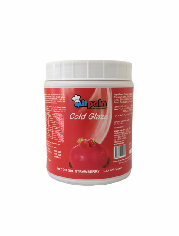 Mirpain Cold Glaze Gel Strawberry 1kg