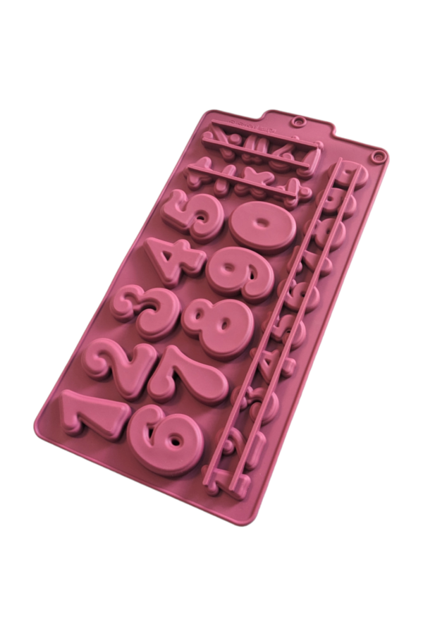 Number Shaped Chocolate Silicone Mould