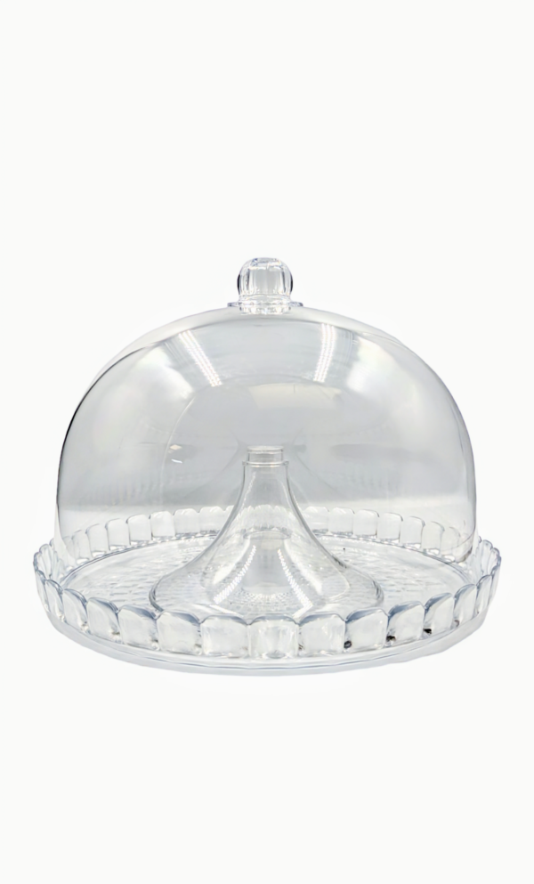 Cake Stand With Acrylic Dome