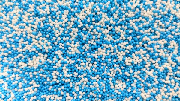 Sugarmill Blue and White 2mm Pearl Sprinkles