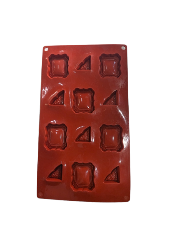 12 Cavity Frame Shaped Silicone Mould