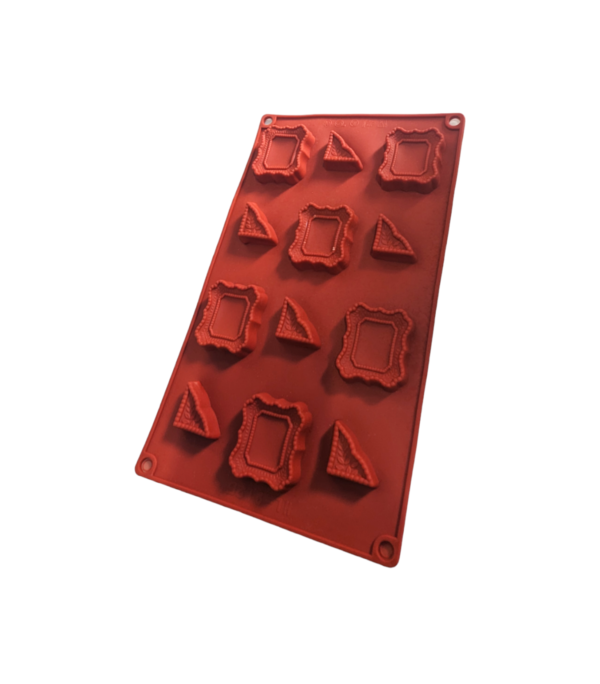 12 Cavity Frame Shaped Silicone Mould