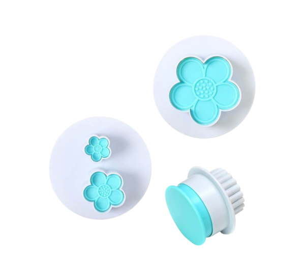 Flower Plunger Cookie and Fondant Cutters - Set of 2