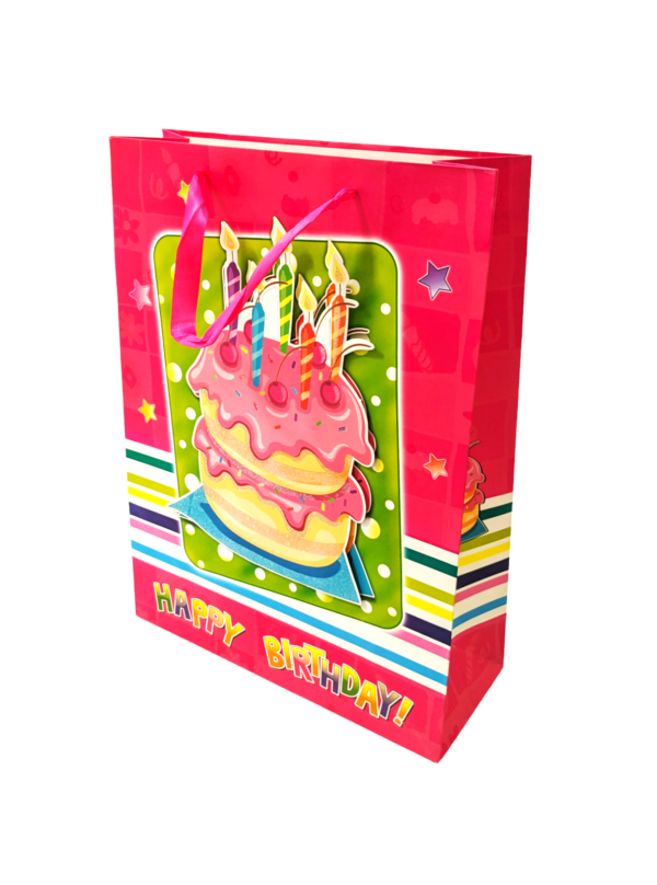 Pink Birthday Gift bags