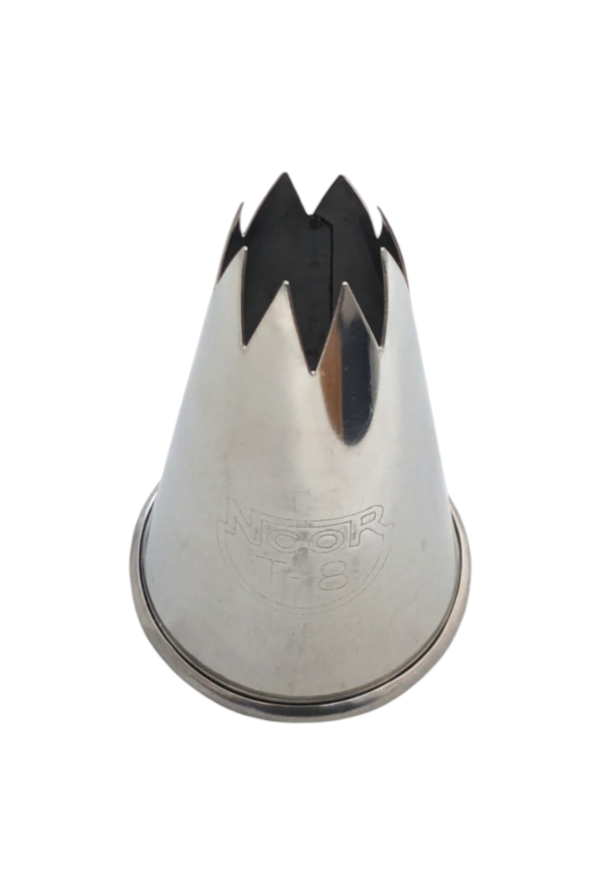 Piping Nozzle Tip No-T-8 Open Teeth