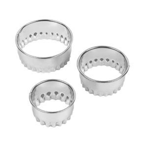 Set of 3 Crinkled Pastry Cutters