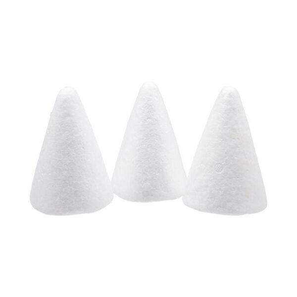 Mini Cone Shape Styro Foam set of 3