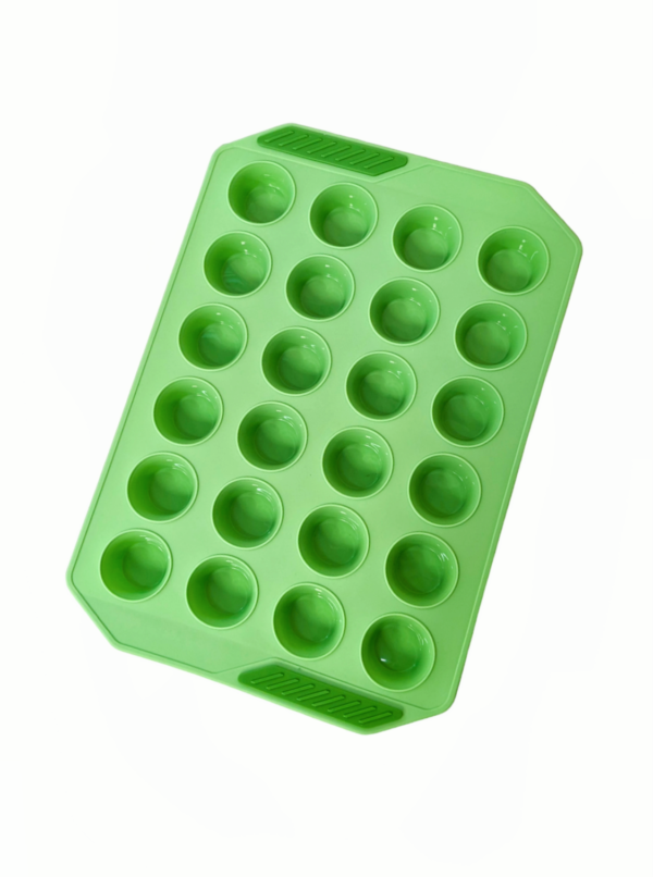 24 Cavity Round Silicone Mould with Handle