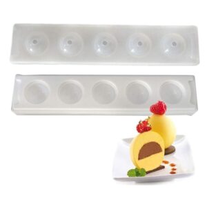 5 Cavities Ball Shape Silicone Fondant Mould