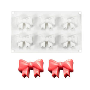 6 Cavity Bows Shaped Silicone Mould