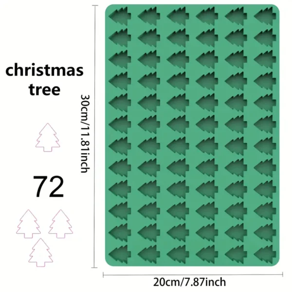 72 Cavity Christmas Tree silicone mould