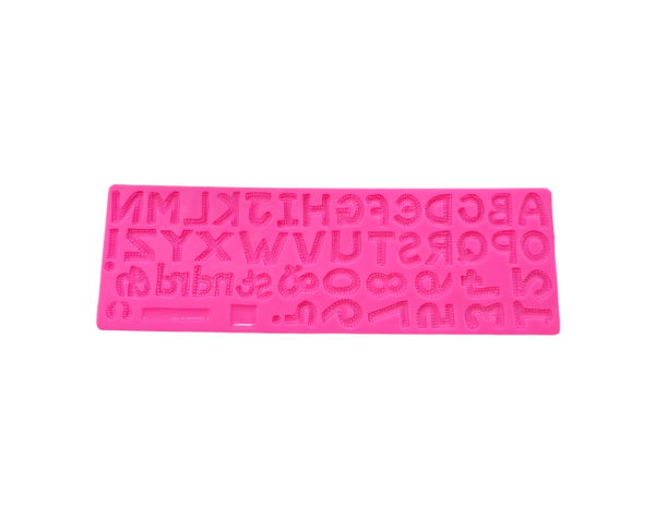 Alphabets Numbers 3D Silicone Fondant Mold 1