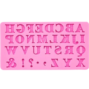 Alphabets with Puctuations silicone Mould 2