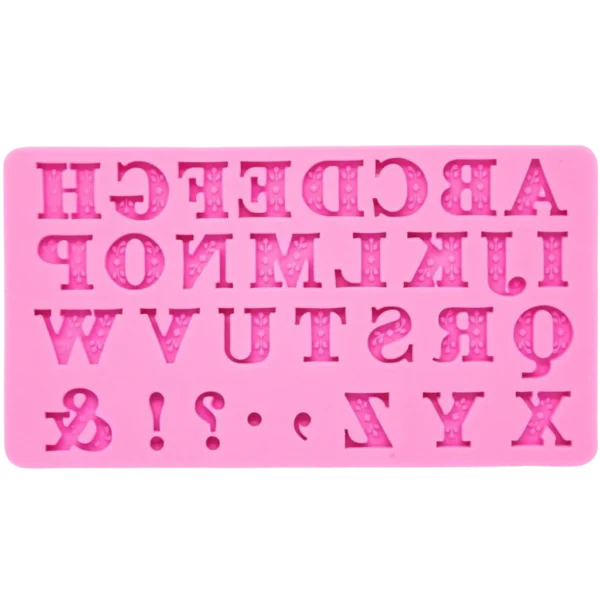 Alphabets with Puctuations silicone Mould 2