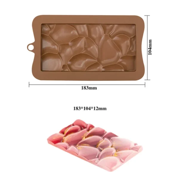 Block Dots Shaped Chocolate Silicone Mould