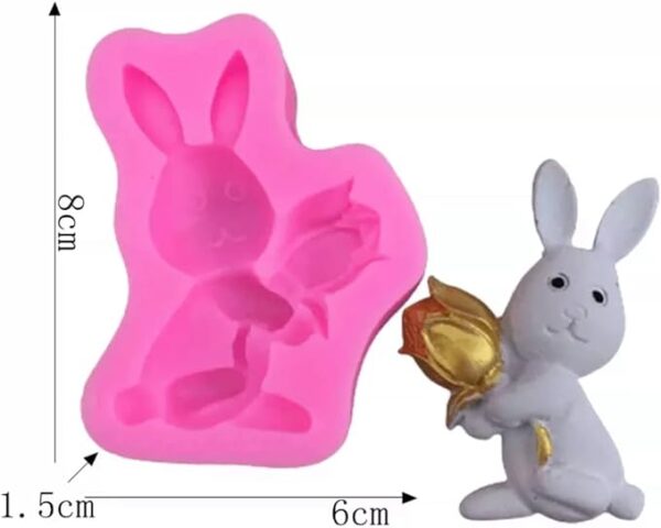 Bunny With Flower Size