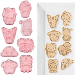 Cartoon Characters Shape Cookie Fondant Cake Mold Set of 8pcs