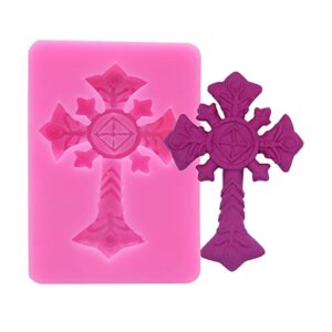 Cross 3D Shape Fondant Silicone Chocolate Mould