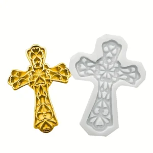 Embossed Cross 3d silicone mould