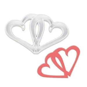 Entwined Hearts Cookie Fondant Cutter