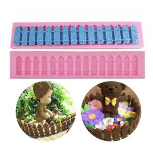 Fence Garden Picket 3D Silicone Fondant Mould
