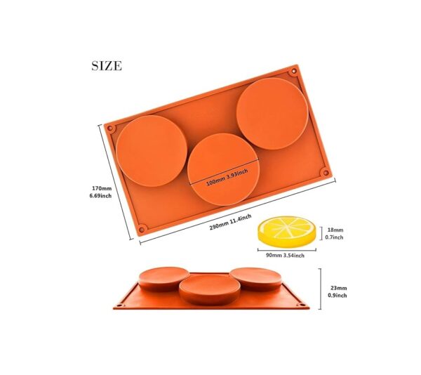 Flat Round Disk Silicone Mould 1pc Size