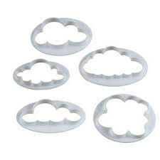 Fluffy Cloud Design Shape Cookie Fondant Cake Cutters