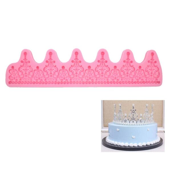 Large Crown Shaped 3D Fondant Silicone Mould