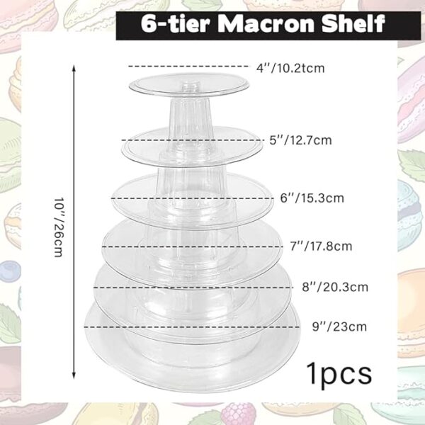 Macaron Stand Size