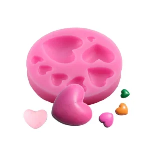 Mini Heart 3D Fondant Silicone Chocolate Mould