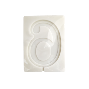 Number Six Silicone Mould