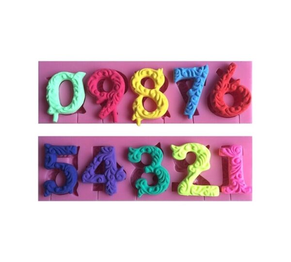 Numbers Silicone Mould 1