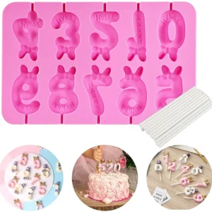 Numbers silicone mould