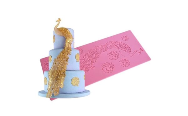 Peacock cake decorating Cake Lace Mold