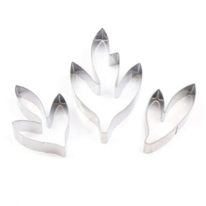 Peony Flower Shape Cookie cutter Set of 3