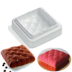 Pillow Design Mousse Cake, Chocolate, Jelly Silicone Mould 1Pc