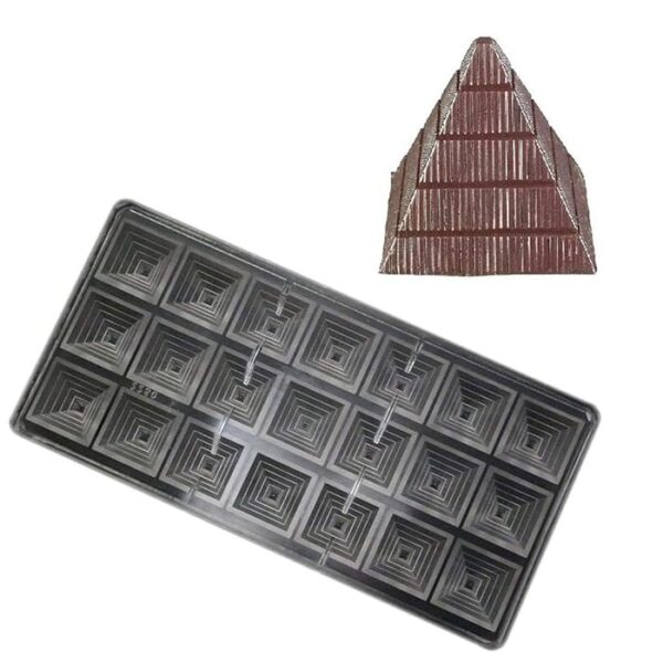 Pyramid Shape Polycarbonate Chocolate Mould