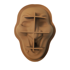 Scary Face silicone mould version-5 1